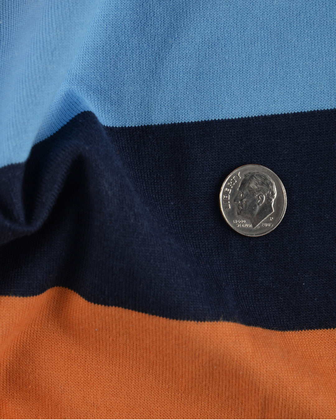 Navy Orange Blue Stripes T-shirt - 3