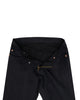 Front open view of stretch denim jeans for men by Luxire in black 2