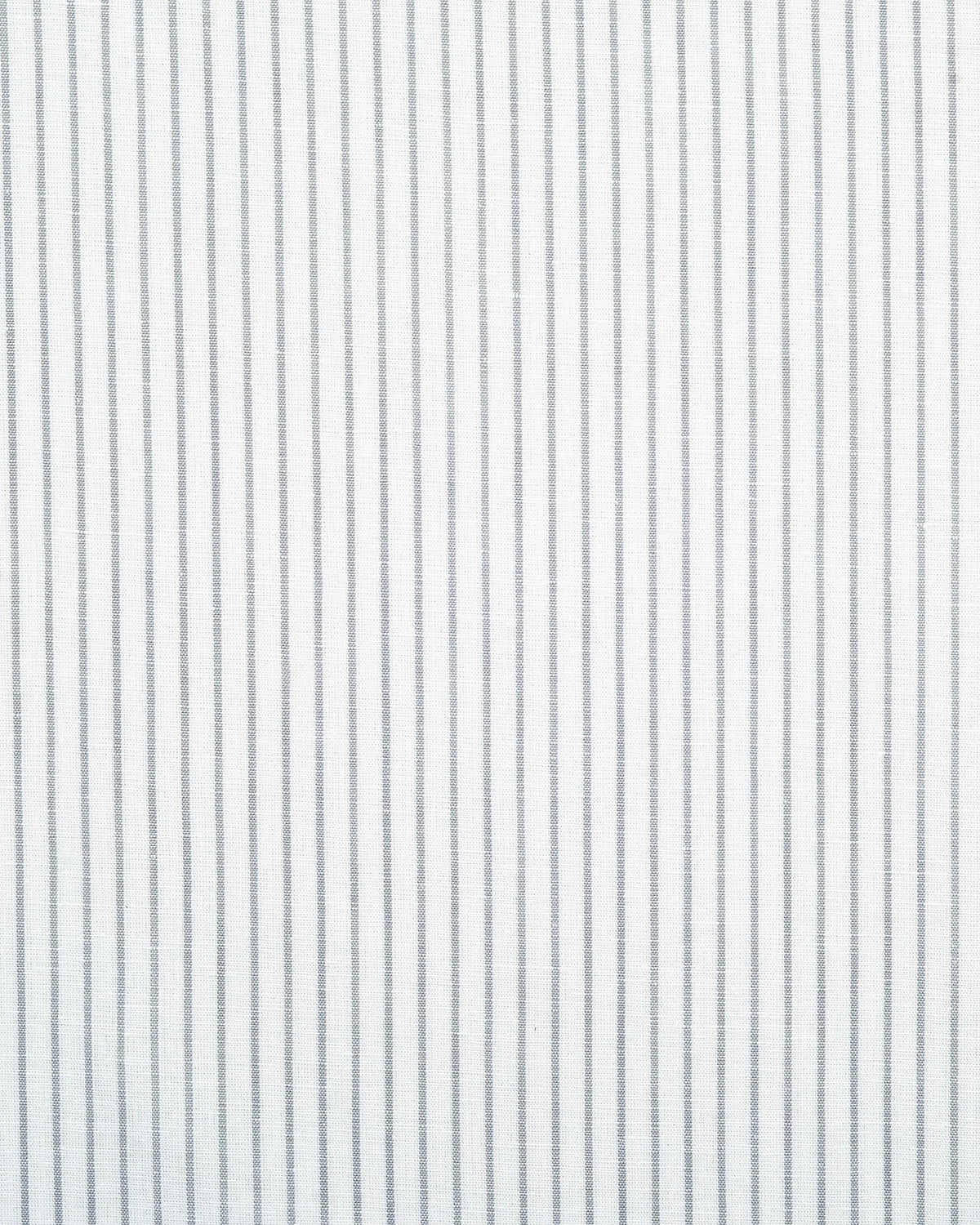 Cotton Linen: Grey Candy Stripes On White Shirt - 4