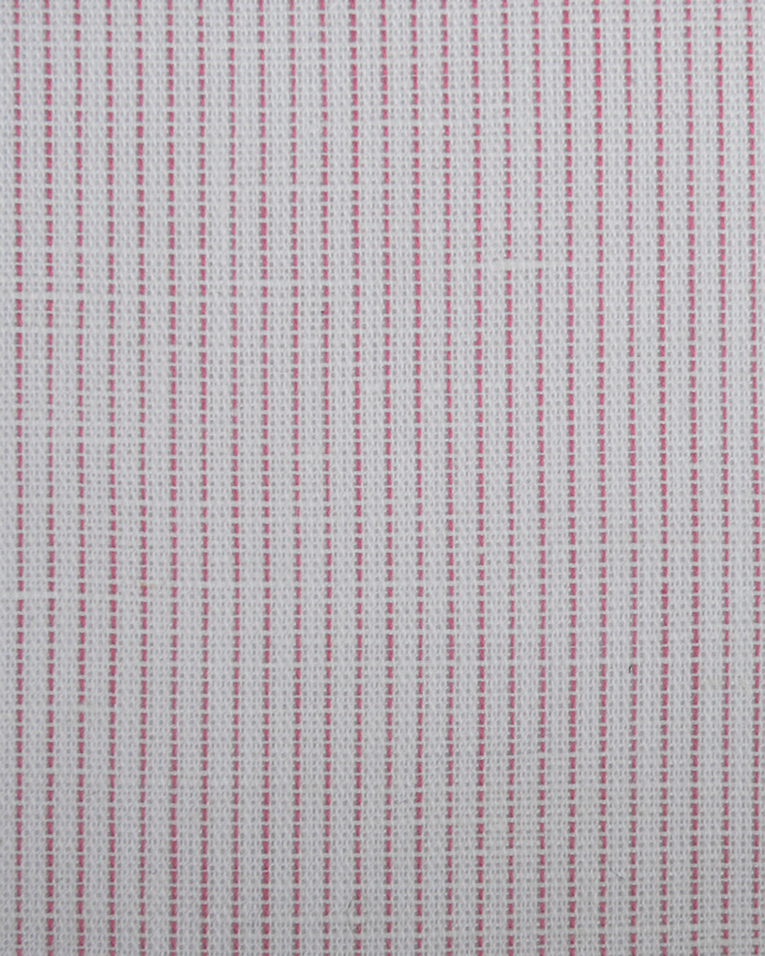 Cotton Linen: Light Pink Stripes On White - 4