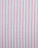 Close up of the custom linen shirt for men in white with light pink checks by Luxire Clothing