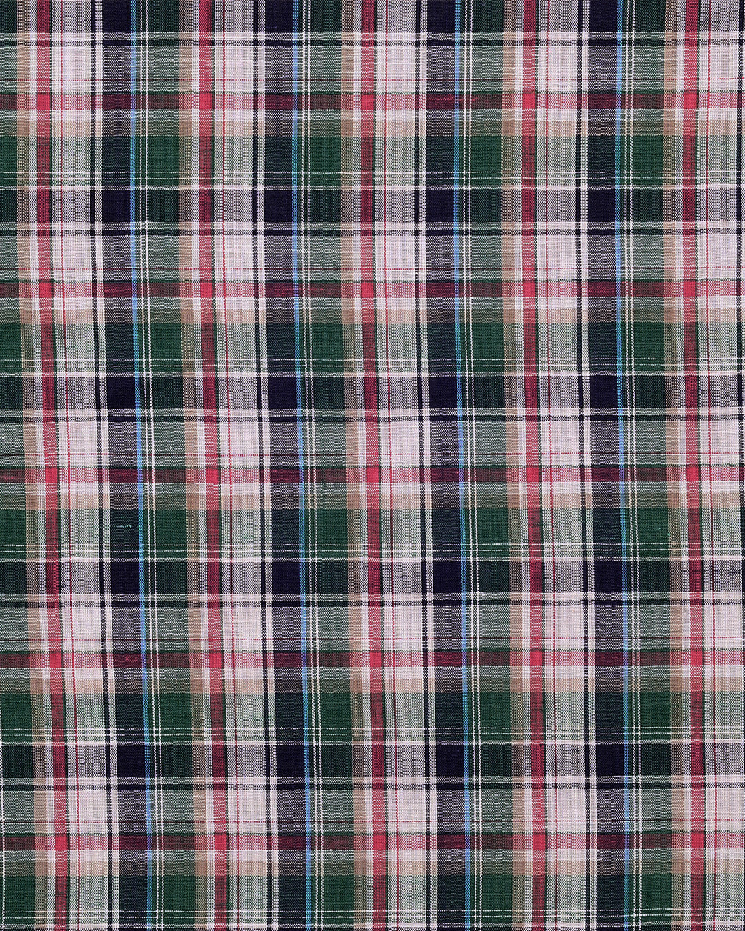 Summer: Red Green Navy White Madras - 4