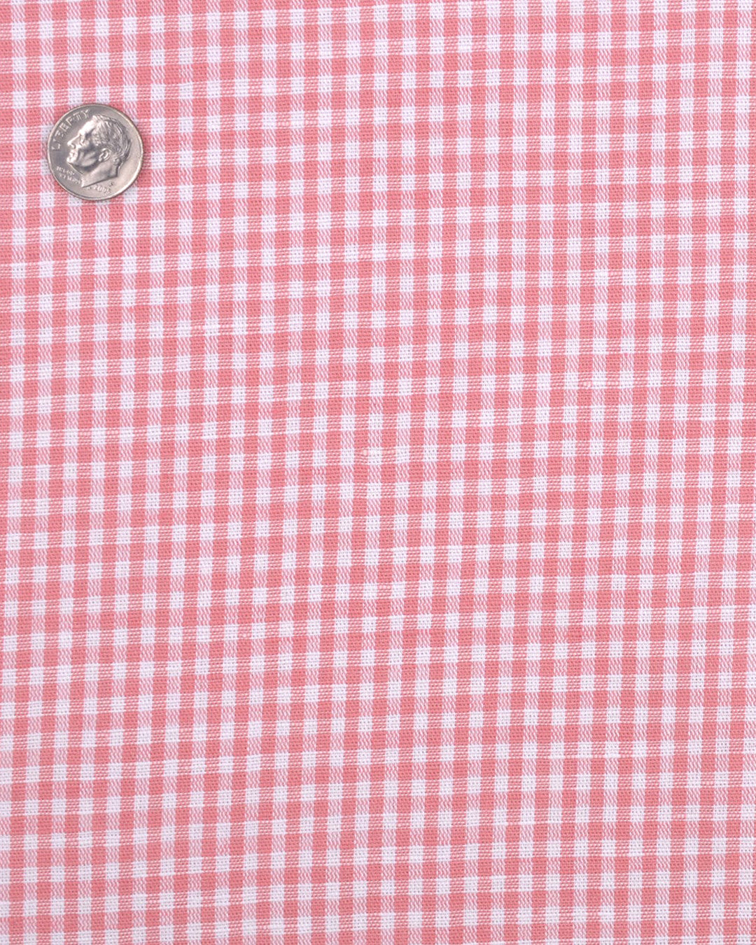 Linen: Salmon Pink Gingham - 4
