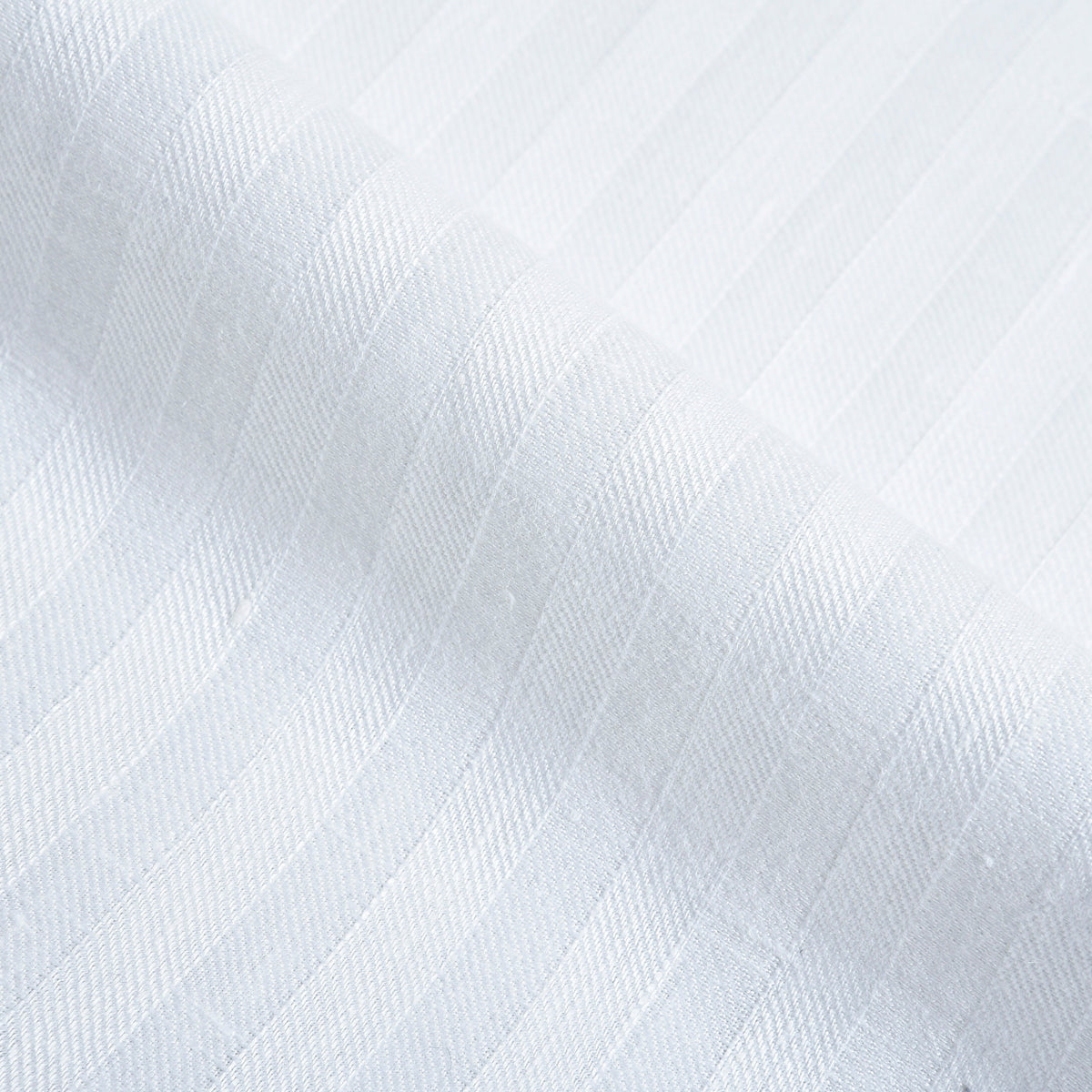 White Linen Shirt with Wide Stripes - 4