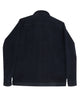 Back of the wool shirt jacket for men by Luxire in navy