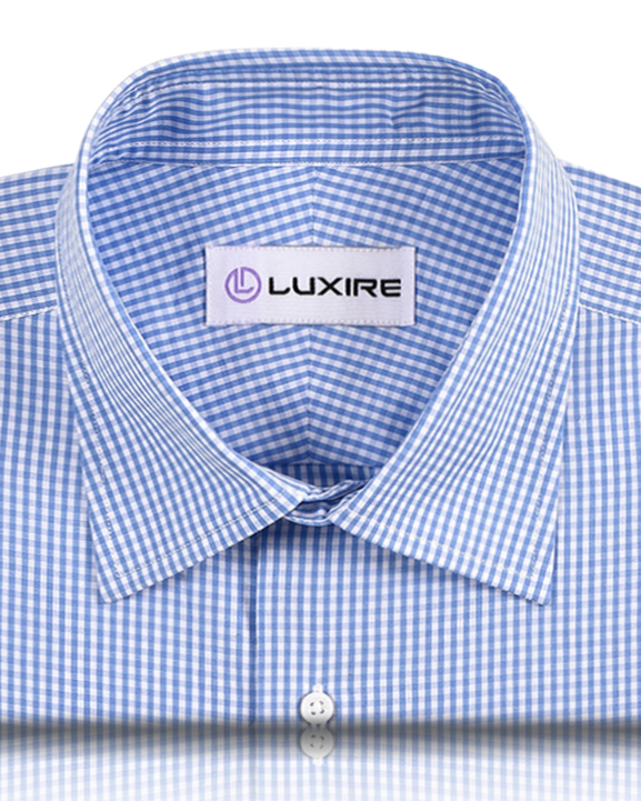 Sky Blue Gingham Shirt - 8