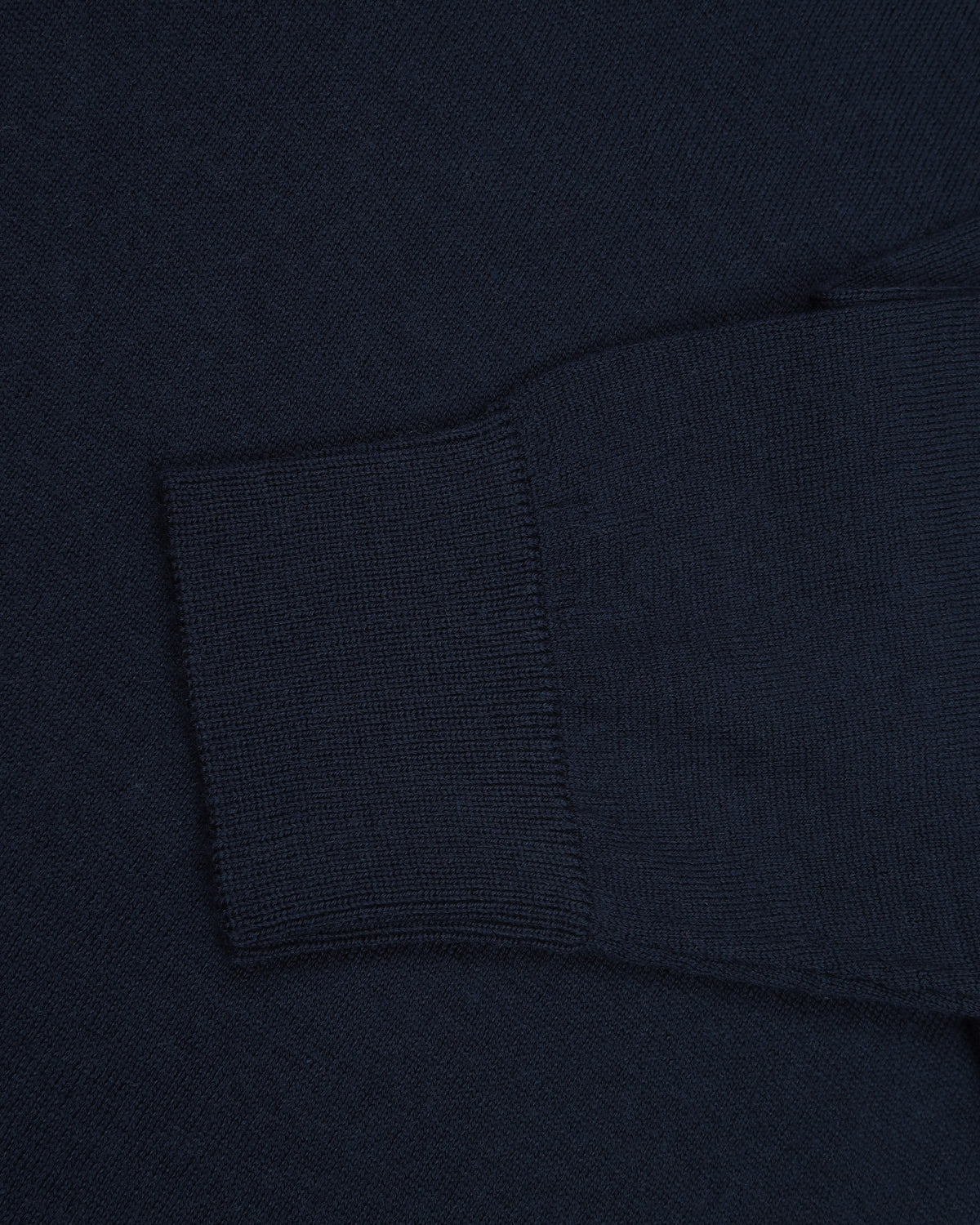 EZS Merino Wool Navy Long Sleeve Polo - 9