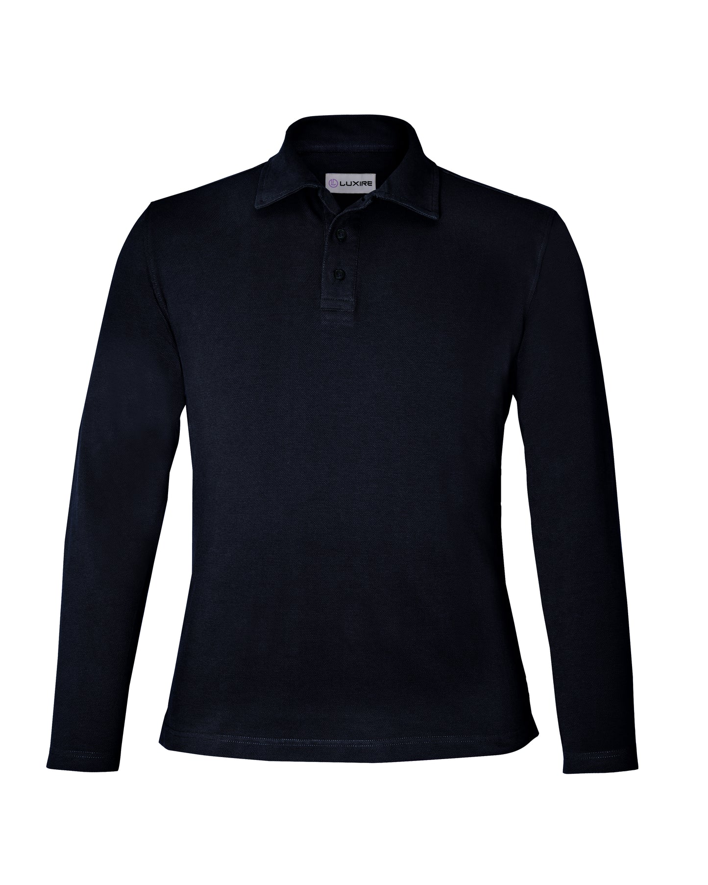 EZS Aria Navy Long Sleeve Polo