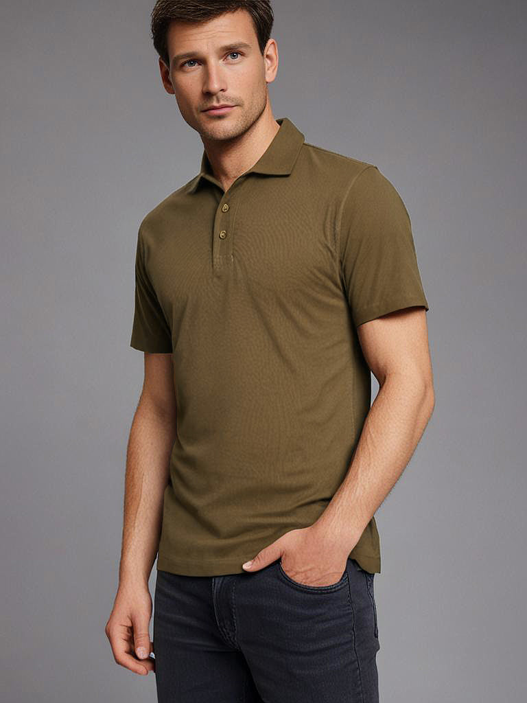 EZS Aria Olive Polo