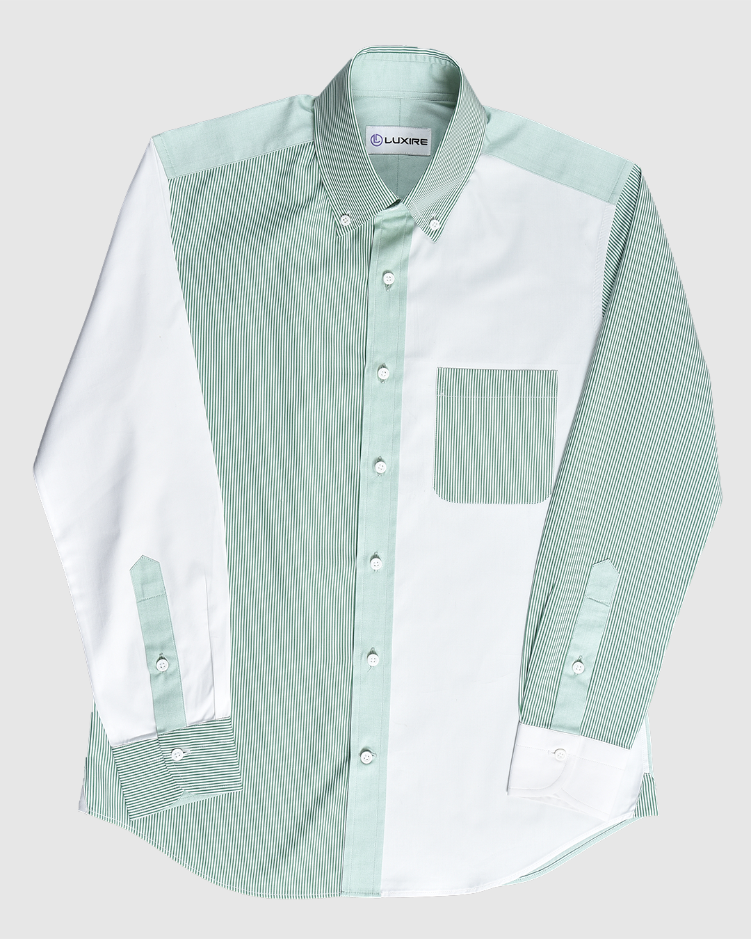 Green White Cotton Fun Shirt - 6