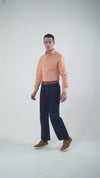 Apricot Orange Pinpoint Oxford Shirt