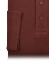 EZS Aria Rust Long Sleeve Polo