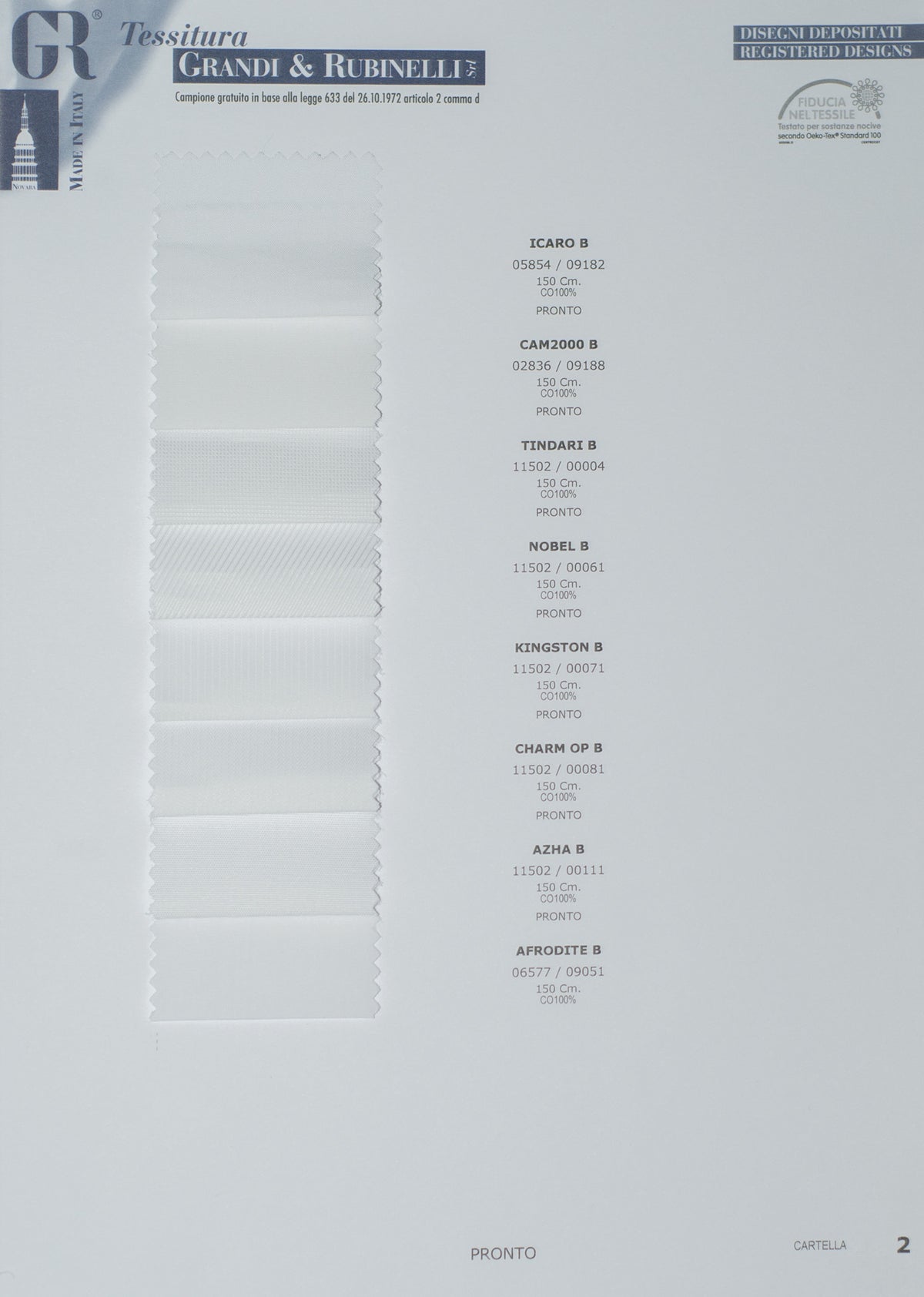 Grandi & Rubinelli White Poplin 140/2 - 3