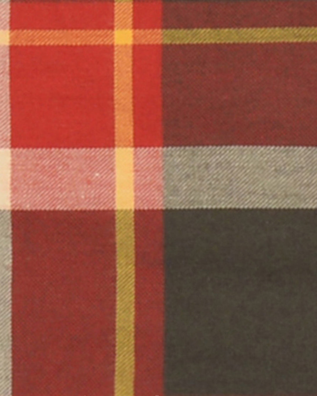 Olive Maroon Tartan - 4