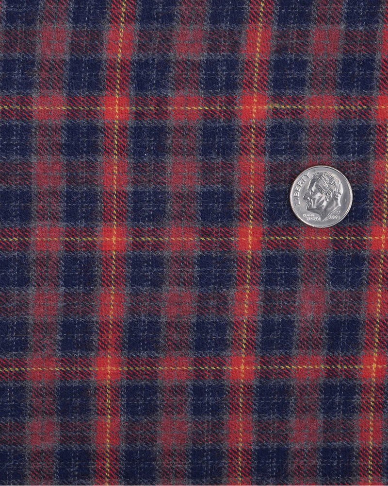 Red Navy Grey Tattersall Work Shirt