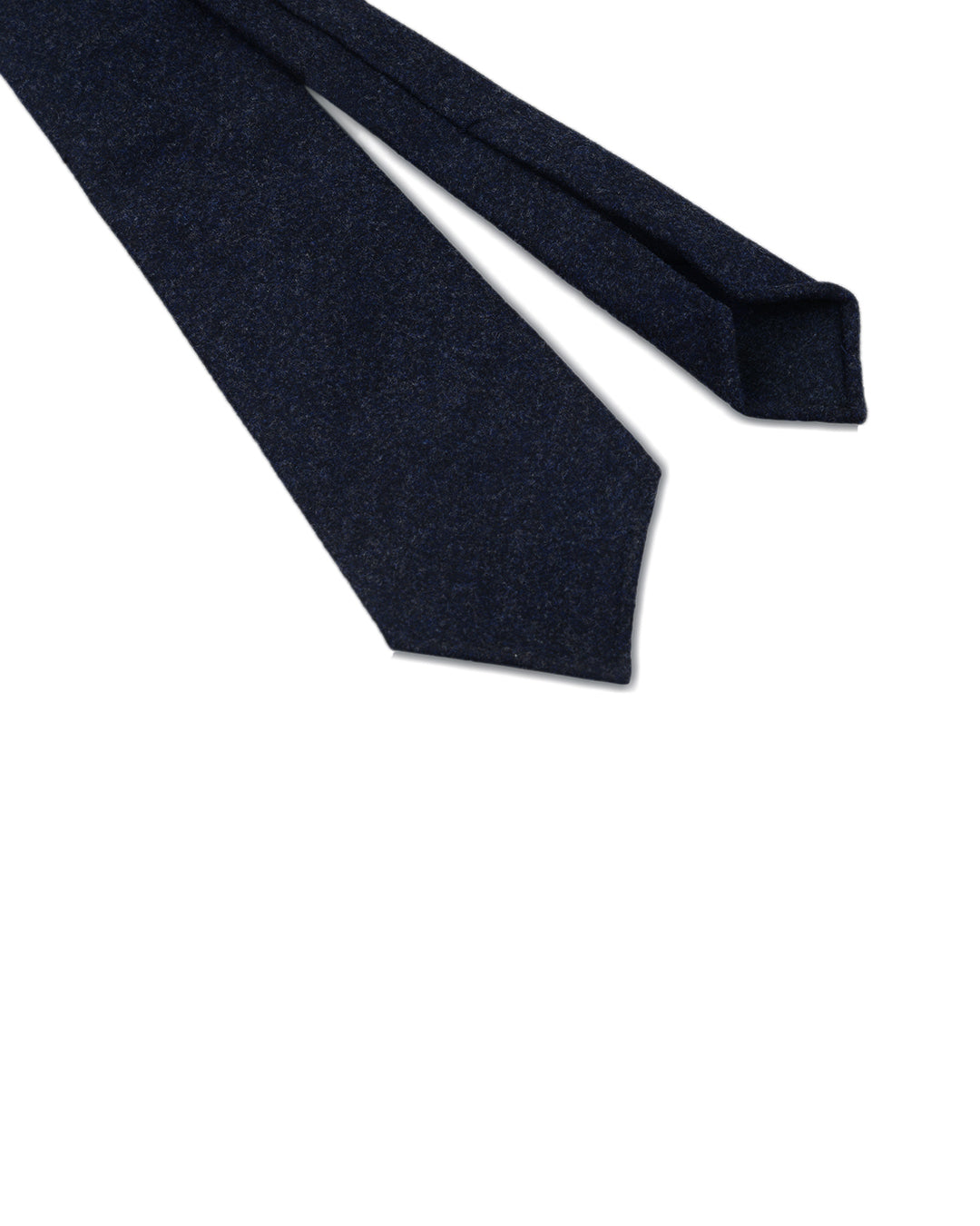 Dark Blue Flannel Tie - 1