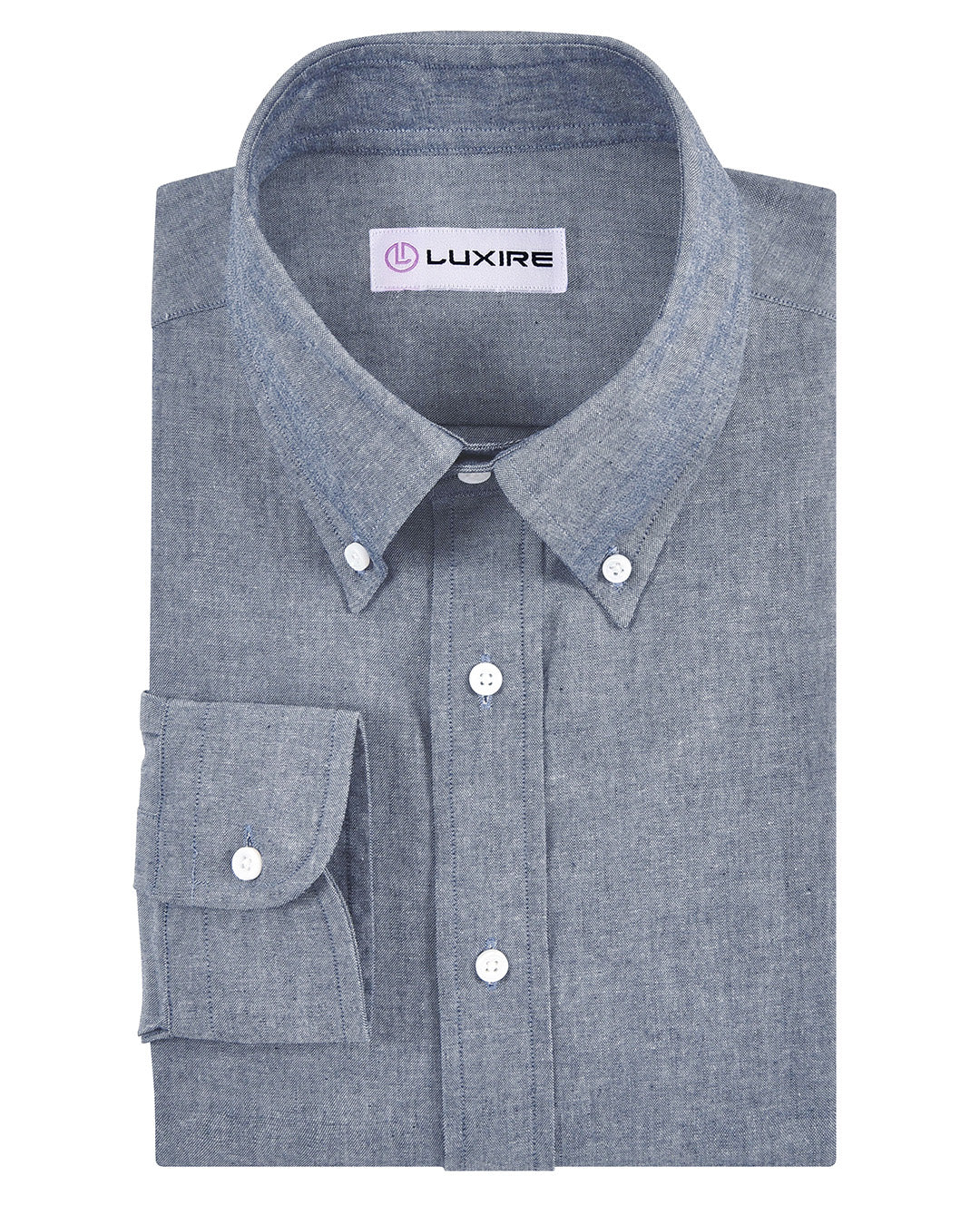 Brisbane Moss Chambray - Navy - 1