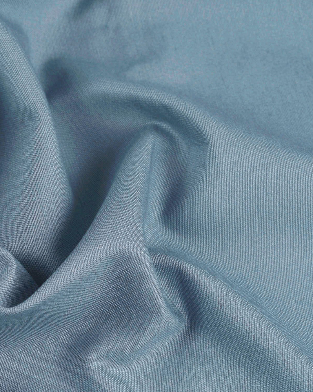 Cotton: Pigeon Blue Twill Chino - 3