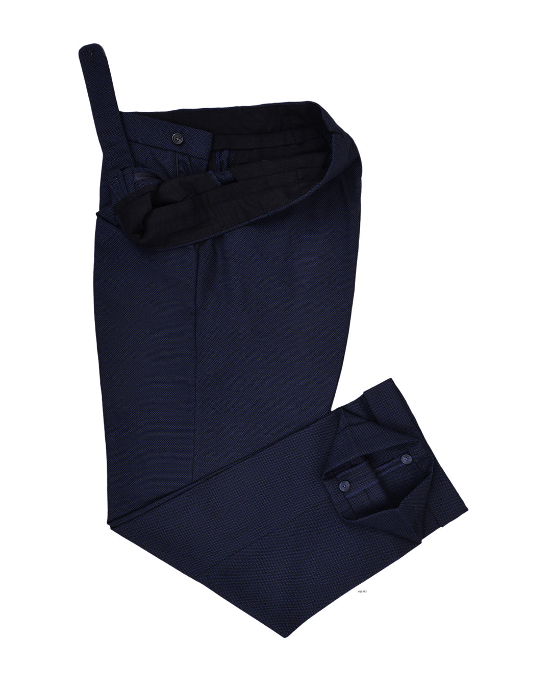 Delfino Navy Winter Hopsack - 2