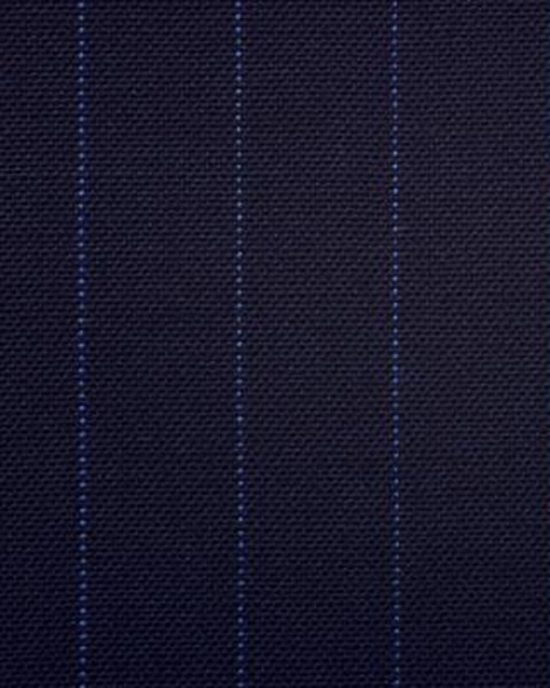 Dugdale Fine Worsted - Navy with Blue Pin Stripe Jacket - 2