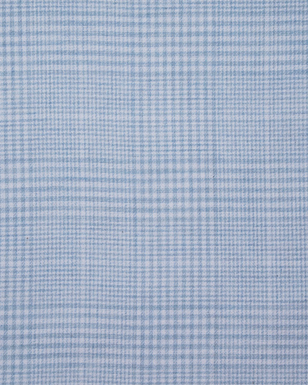 Light Blue and White Tattersall Checks - 4
