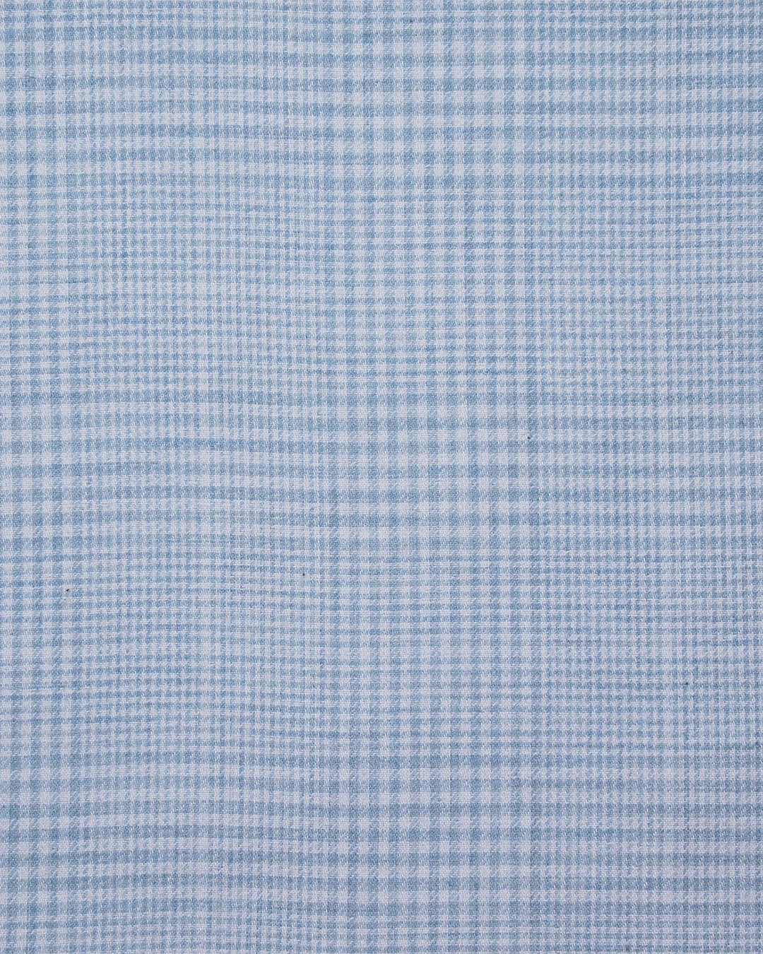 Light Blue and White Tattersall Checks