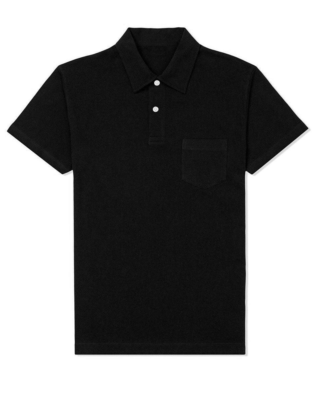 Coal Black Polo T-shirt - 4