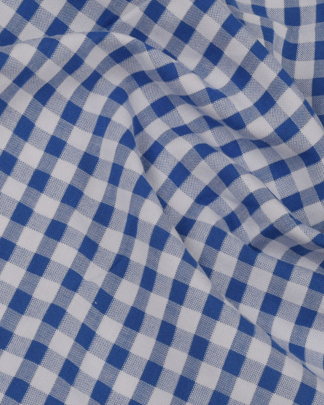 Blue White Gingham Checks