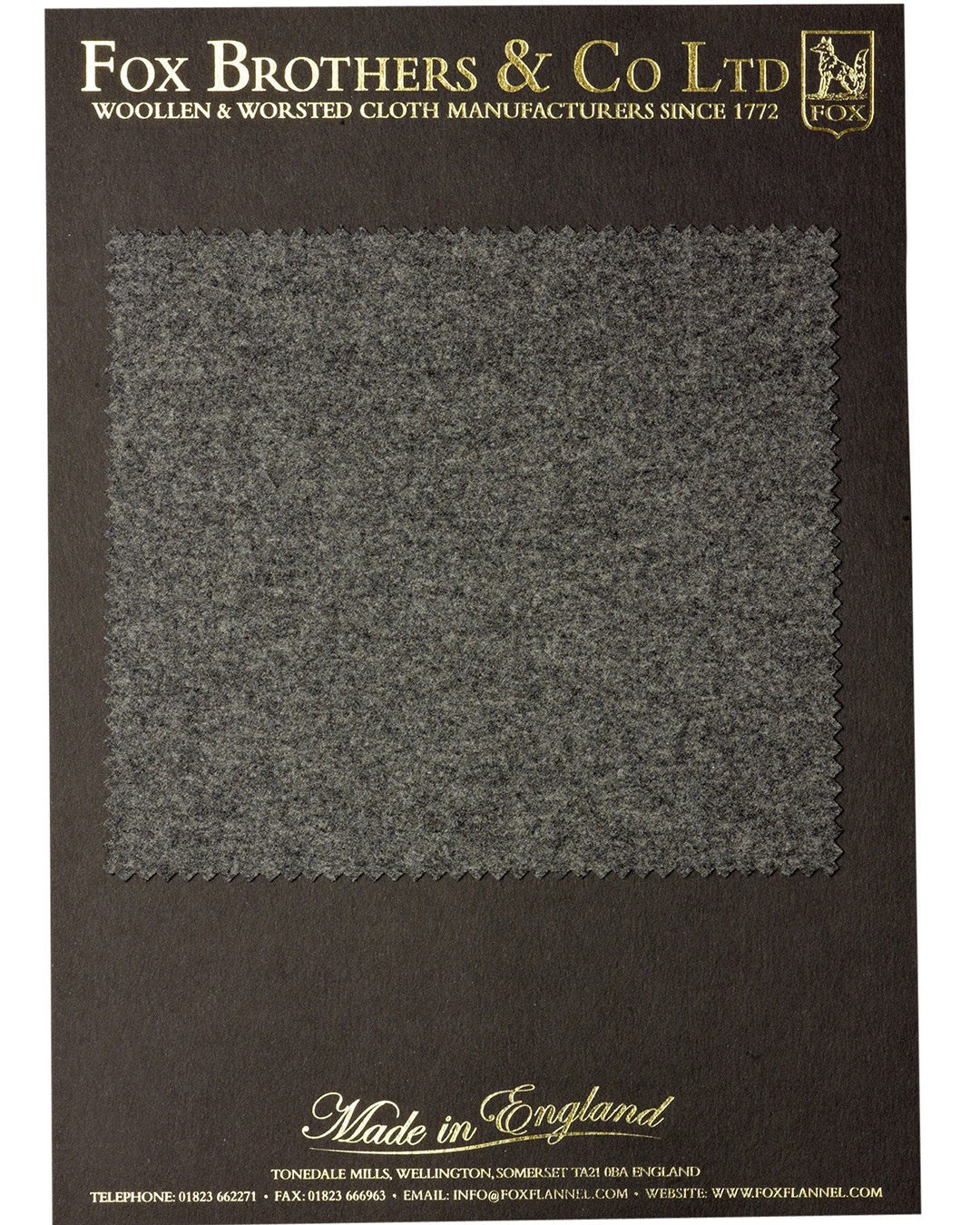 Fox Brothers Mid Grey Mid Weight Flannel - 3