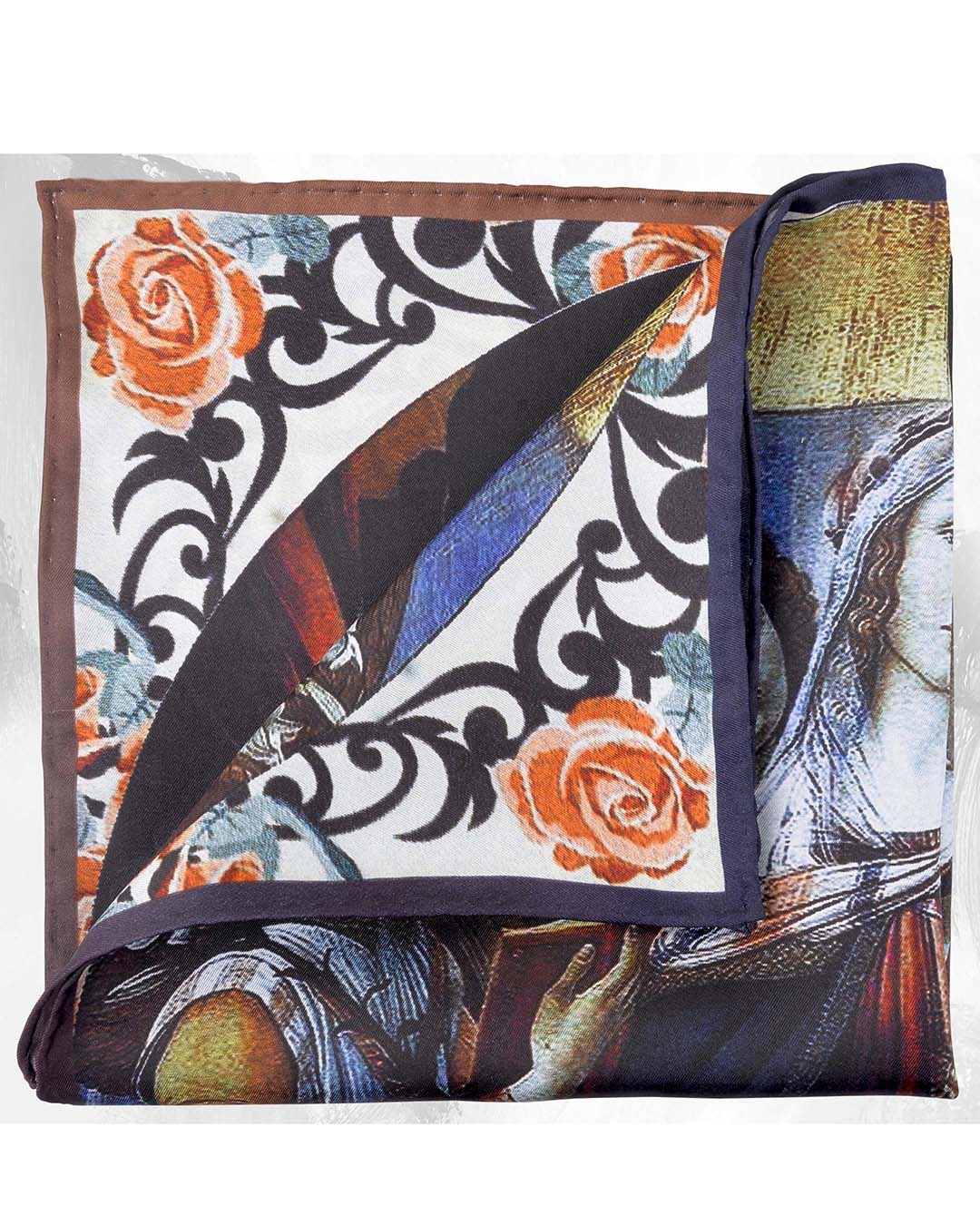Pocket Square-Madonna of the Pomegranate - 2