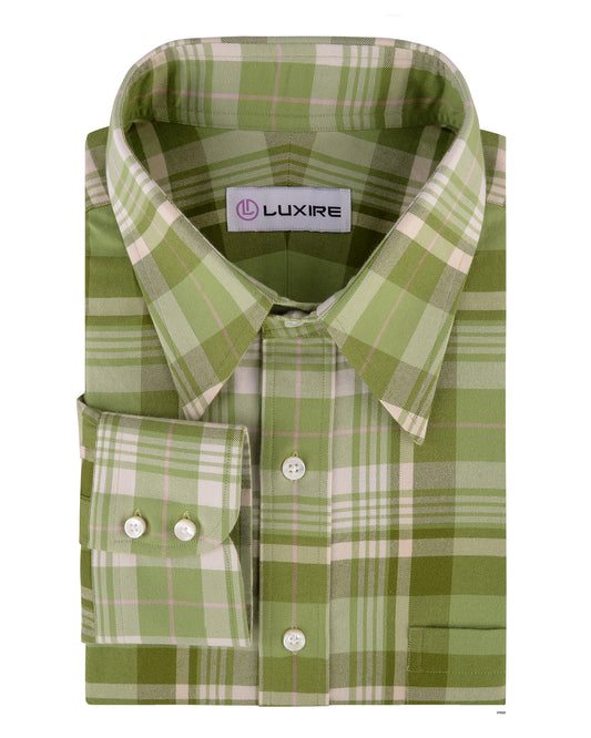 Twill Tartan Checks - Olive Green