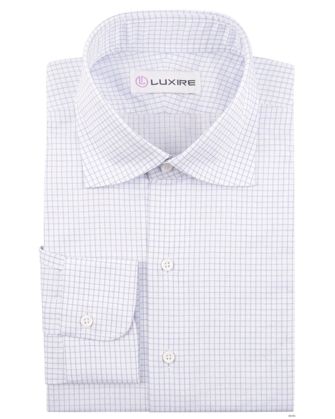 Luxire Presto: Monti Blue Dobby Graph Checks - 1