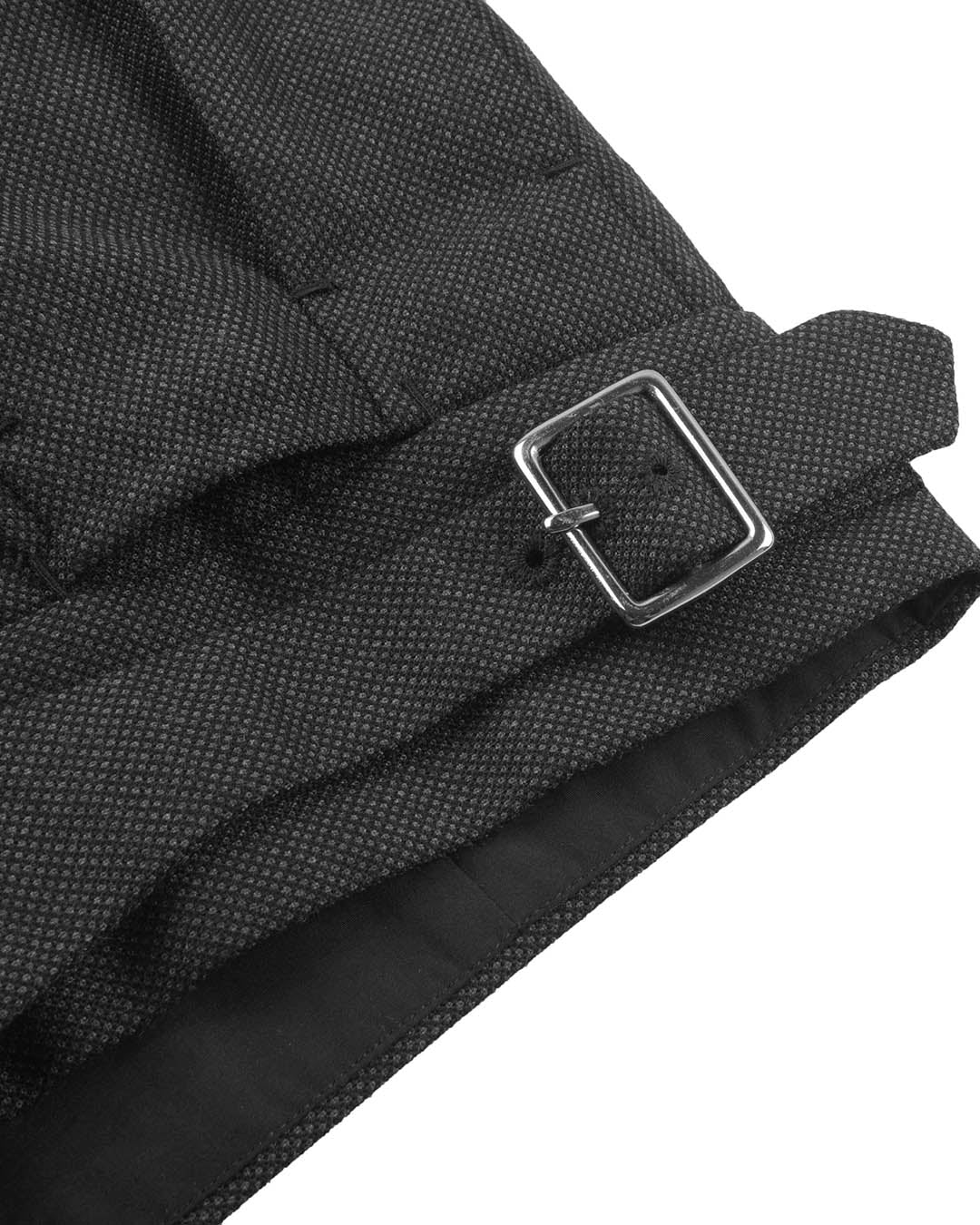 Dugdale Midnight Grey Wool Birdseye - 5