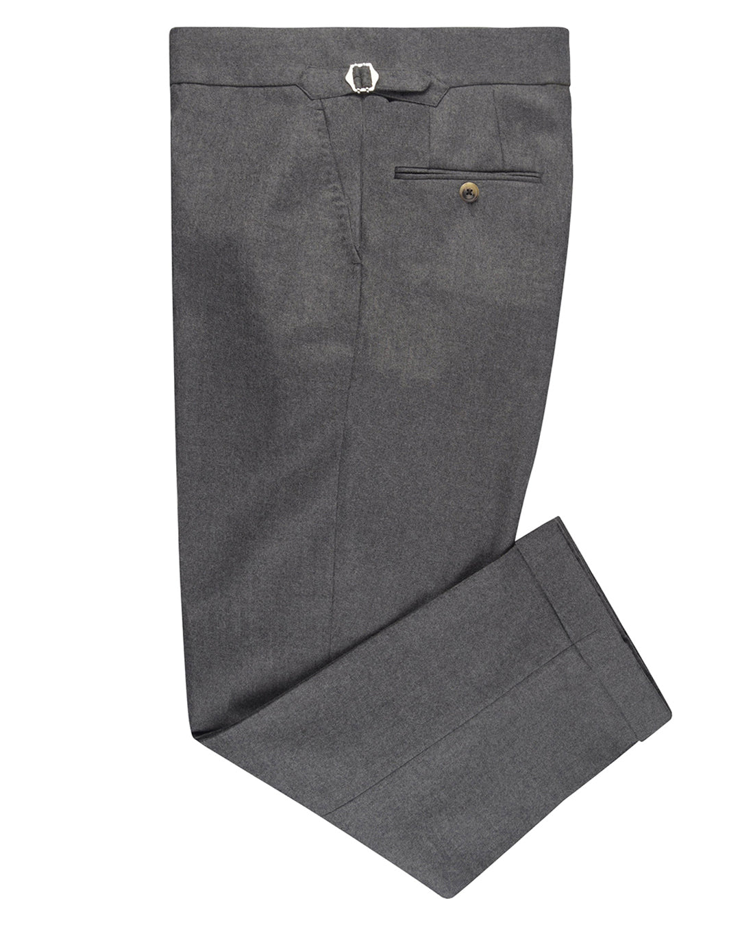 Minnis Mid Grey Wool Flannel Pant