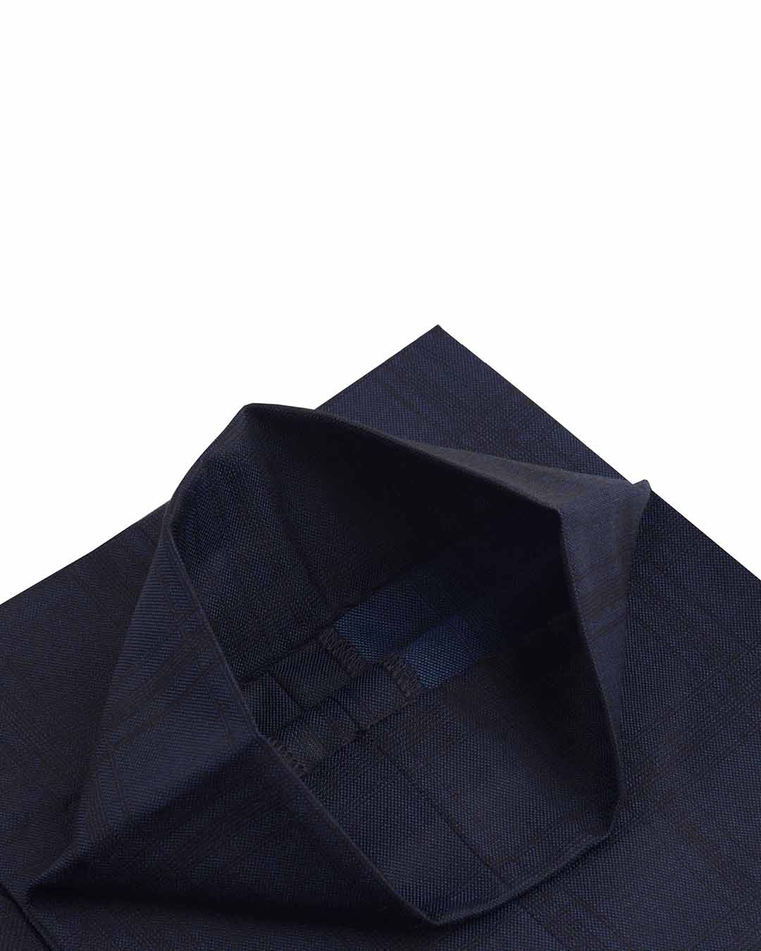 Drago Dark Navy Checks Super 160s Wool - 5
