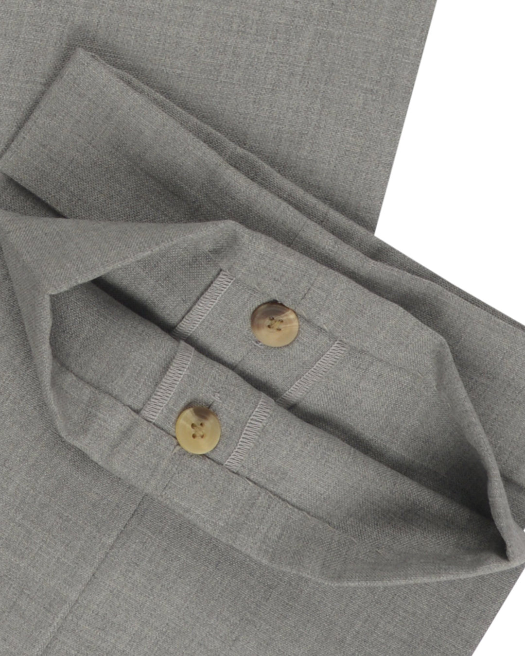 Holland & Sherry Crispaire Light Grey Solid - 4