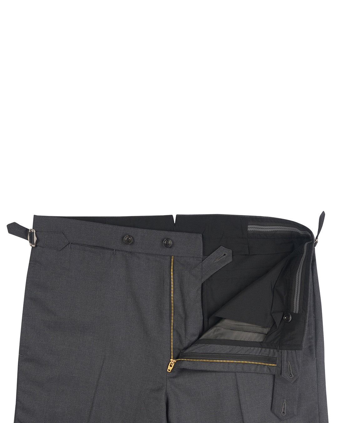VBC Plain Charcoal Grey Twill Pants - 3
