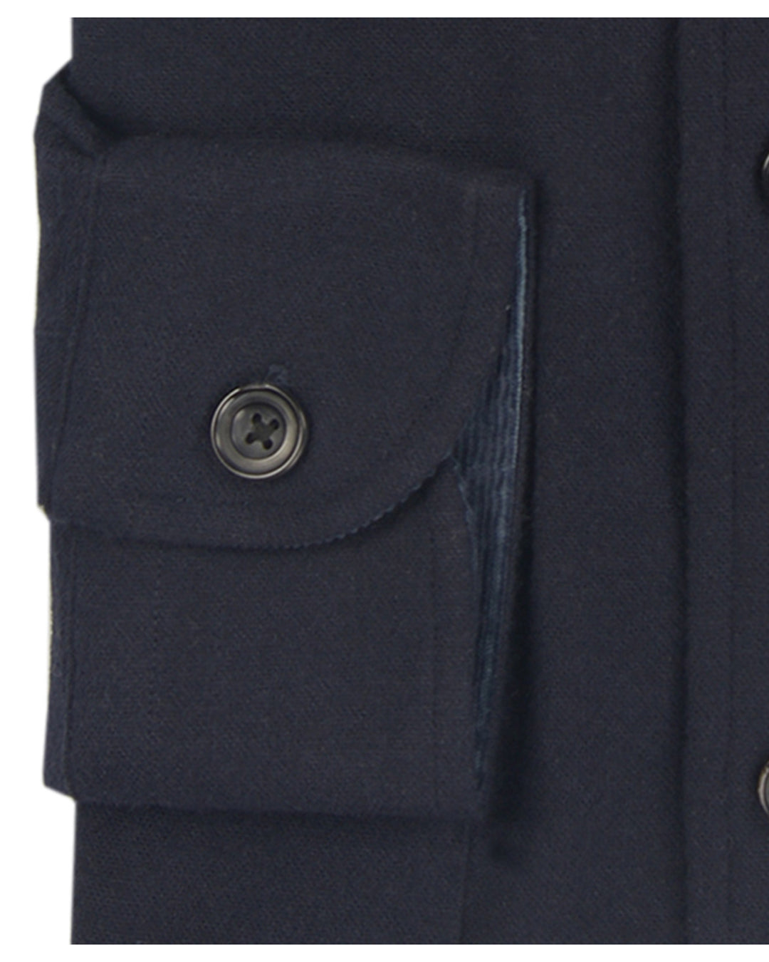 Dark Navy Flannel Work Shirt - 3