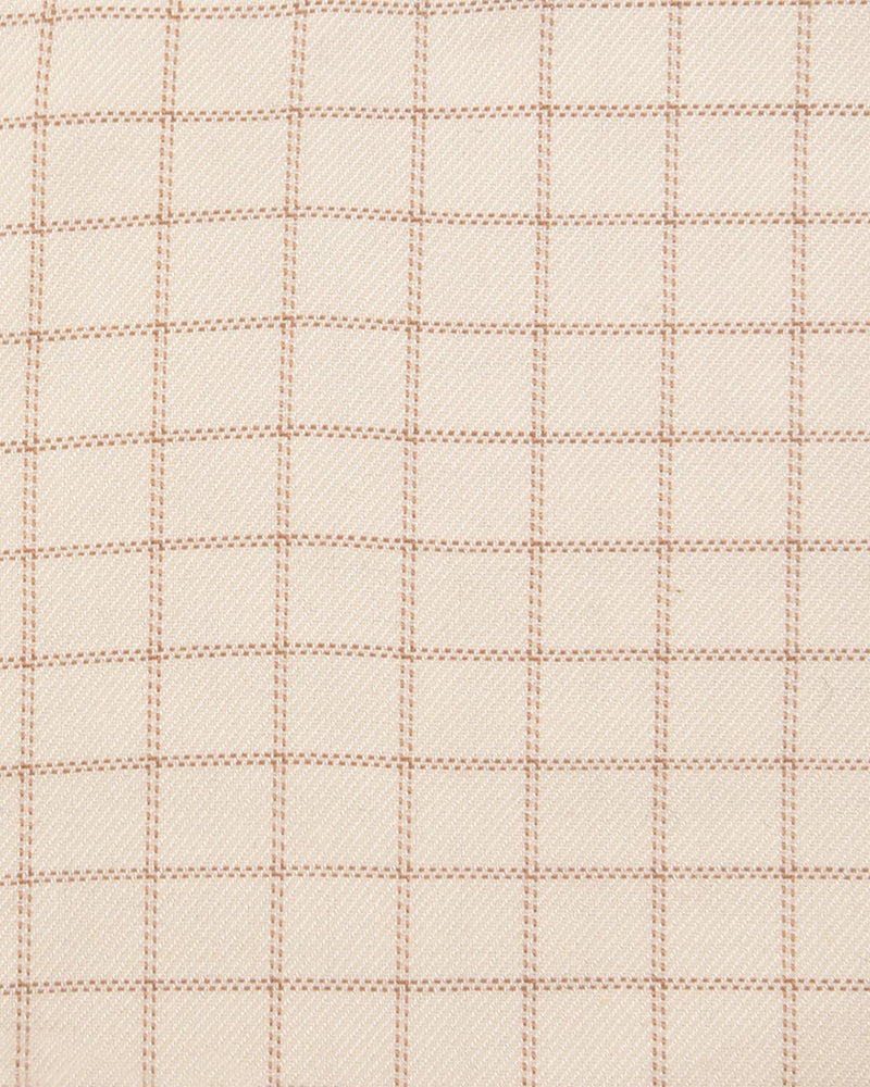 Traditional Cream Tan Graph Checks