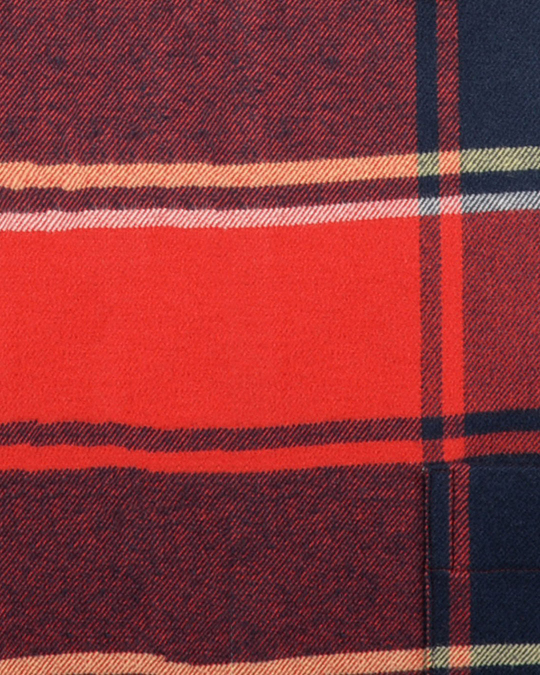 Red Navy Tartan Flannel Shirt