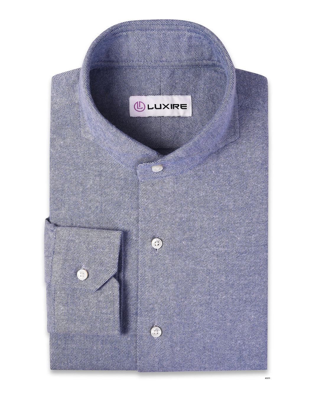 Blue Twill Flannel Shirt - 1