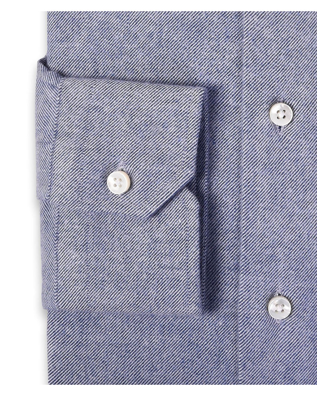 Blue Twill Flannel Shirt