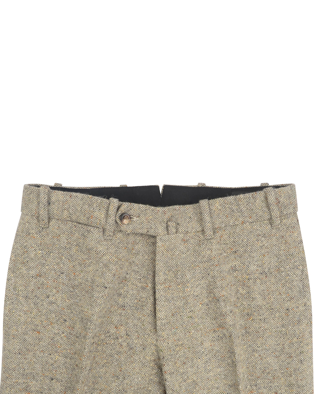 Molloy Plain Donegal Tweed Pants - Cream - 2