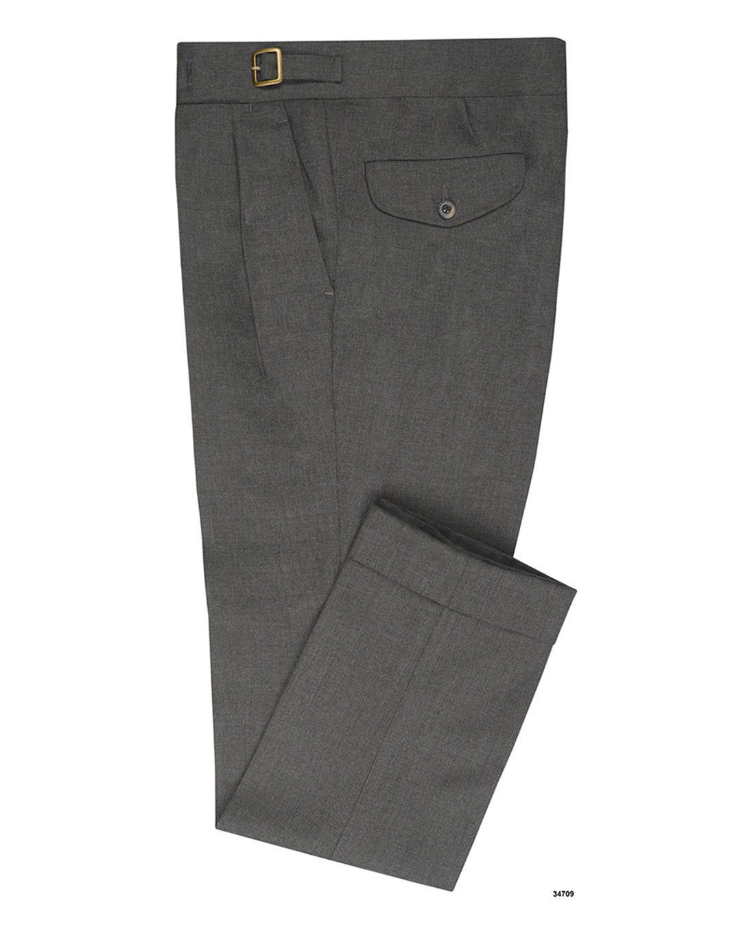 Holland & Sherry Crispaire Dark Grey Solid - 1
