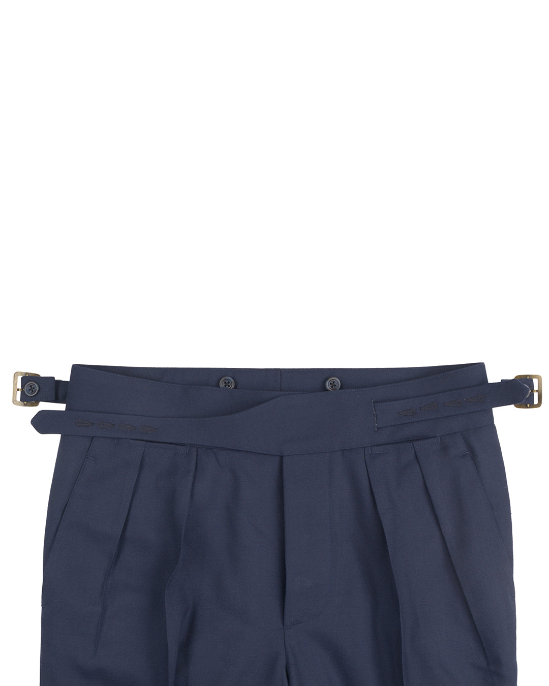 Holland & Sherry Crispaire Navy Solid - 2