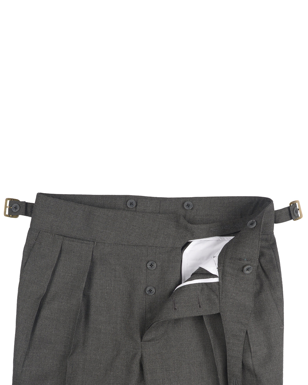 Holland & Sherry Crispaire Dark Grey Solid