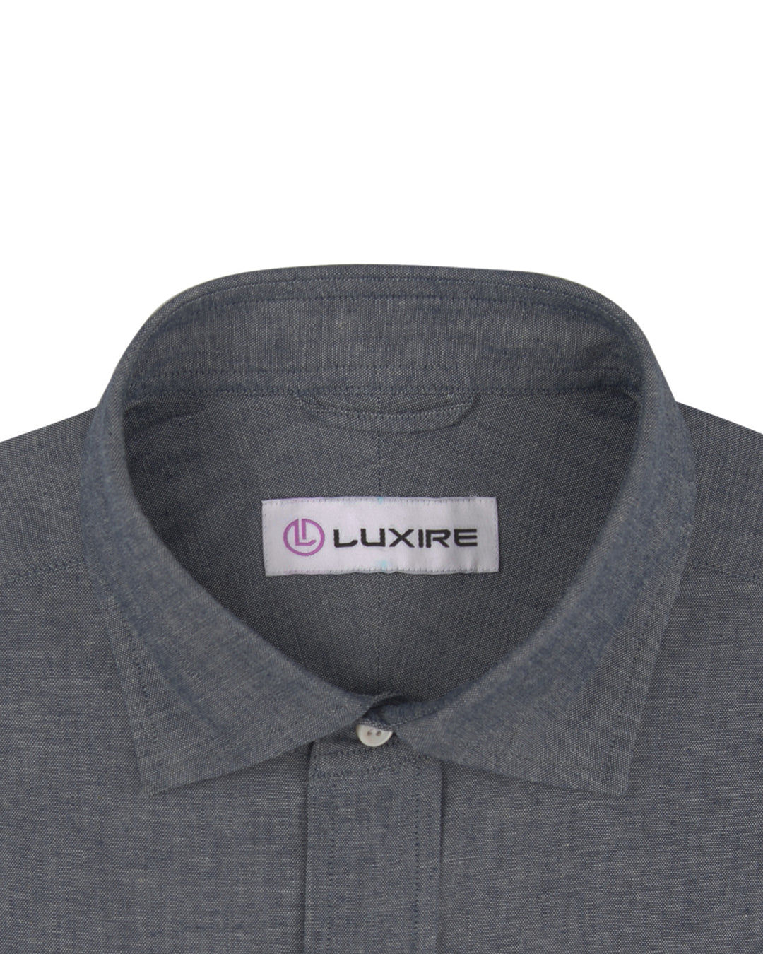 Grey Denim Chambray Shirt - 2