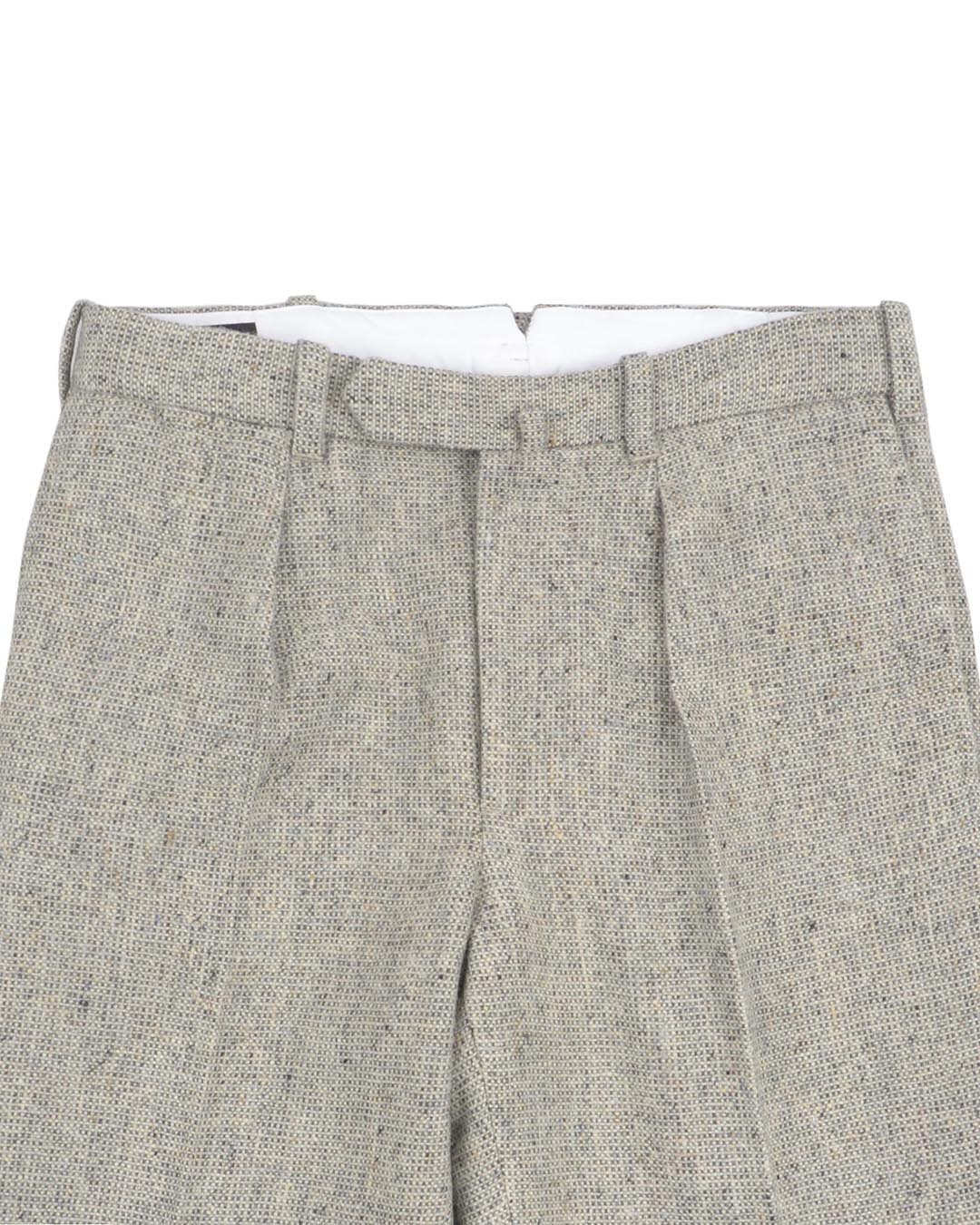 Molloy Plain Donegal Tweed Pants - Grey Opal