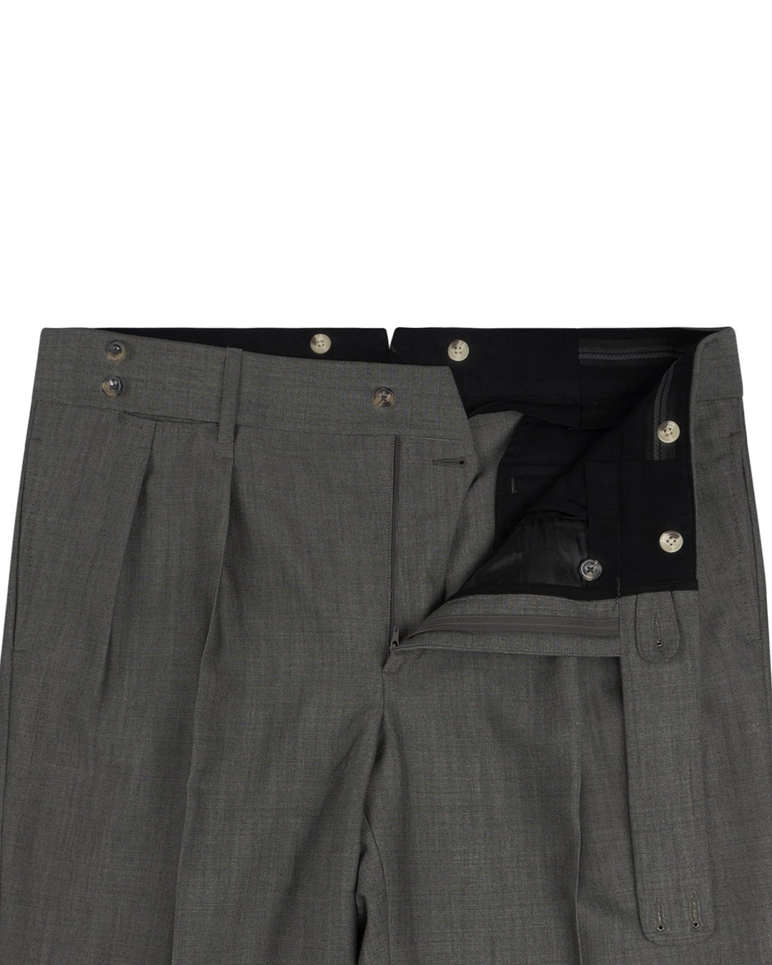 Minnis Fresco Mohair III Pants: Ash Grey