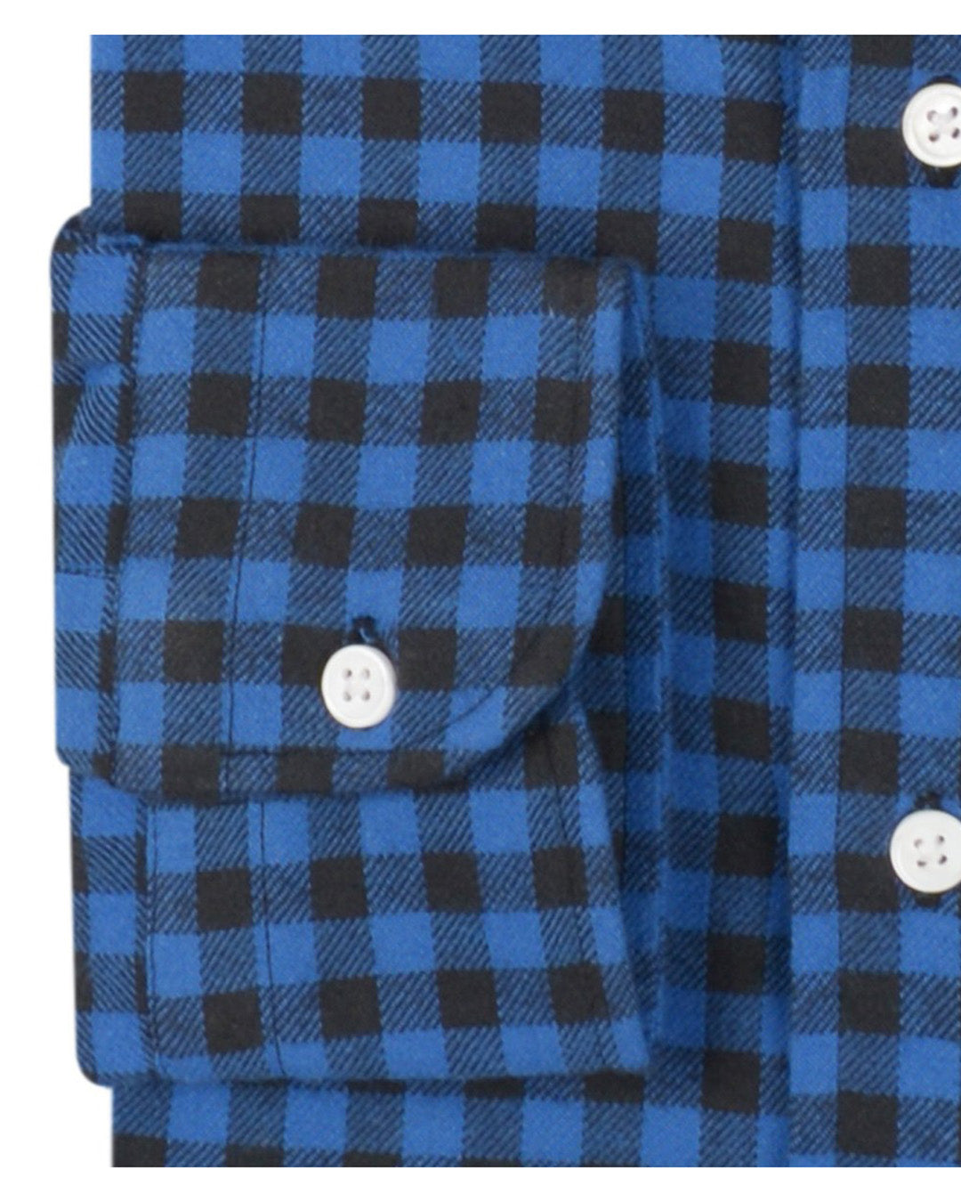 Navy Black Gingham Flannel - 3